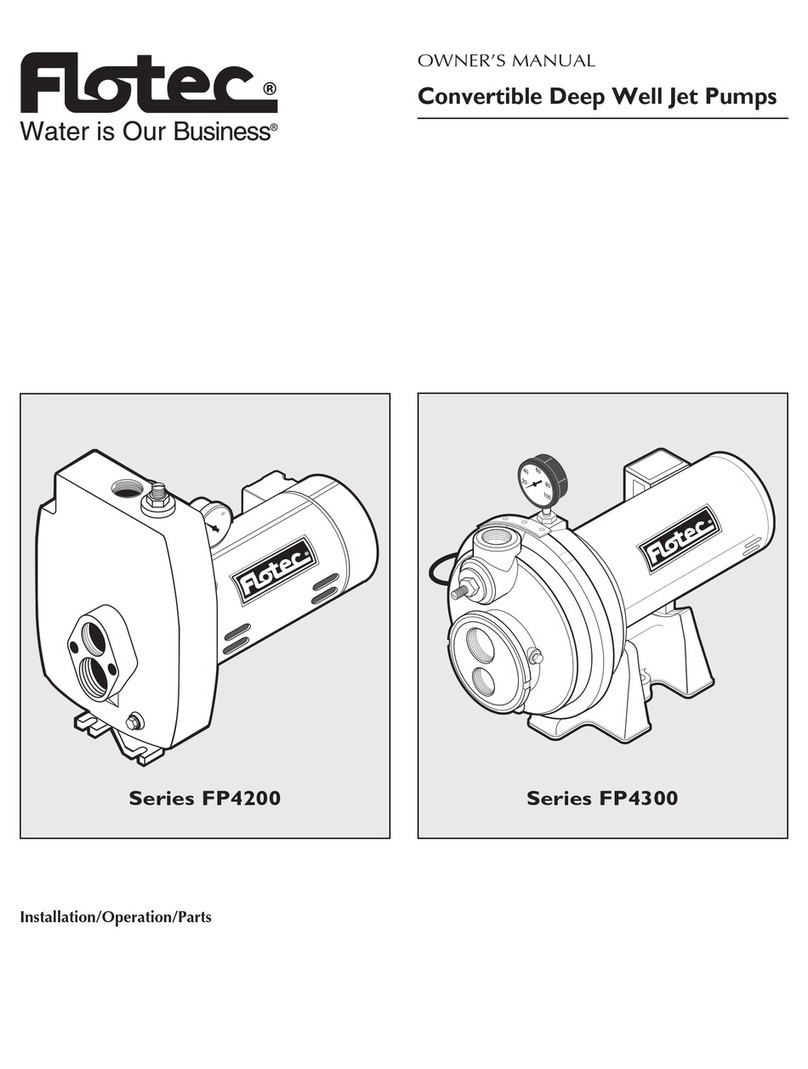 Flotec FP4200 Series User manual