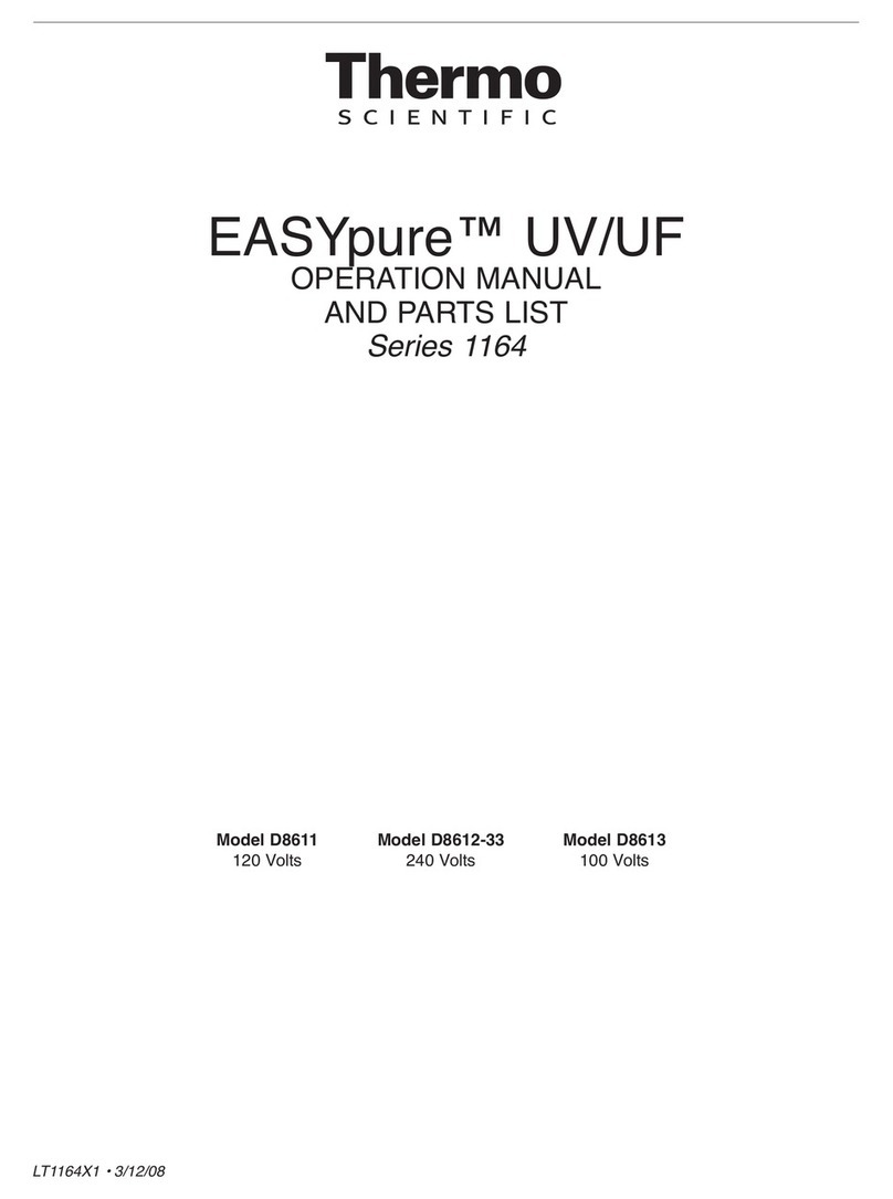 Thermo Scientific EASYpure 1164 Series User manual
