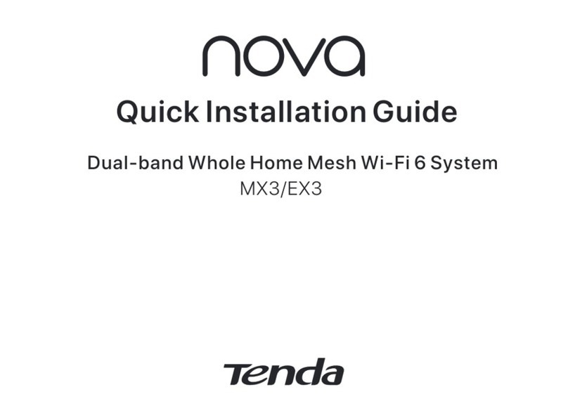Tenda nova Quick installation guide