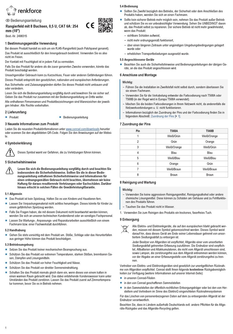 Renkforce 2498315 operating instructions