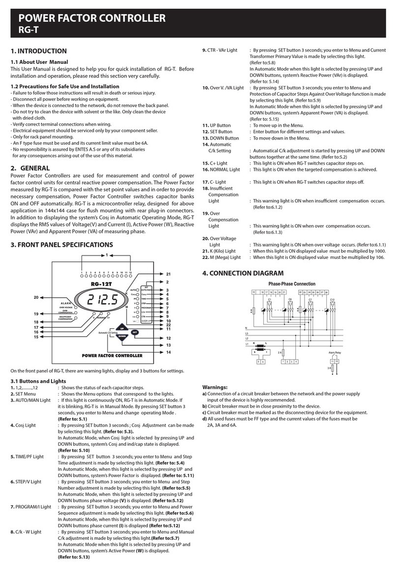 Entes RG-T quick start guide