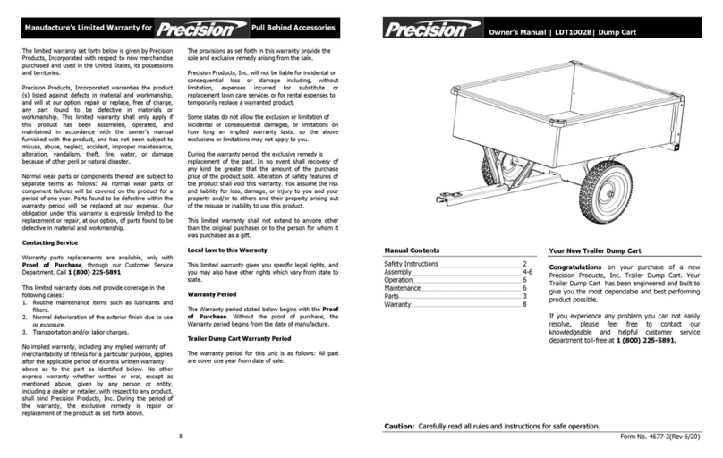 Precision LDT1002B User manual