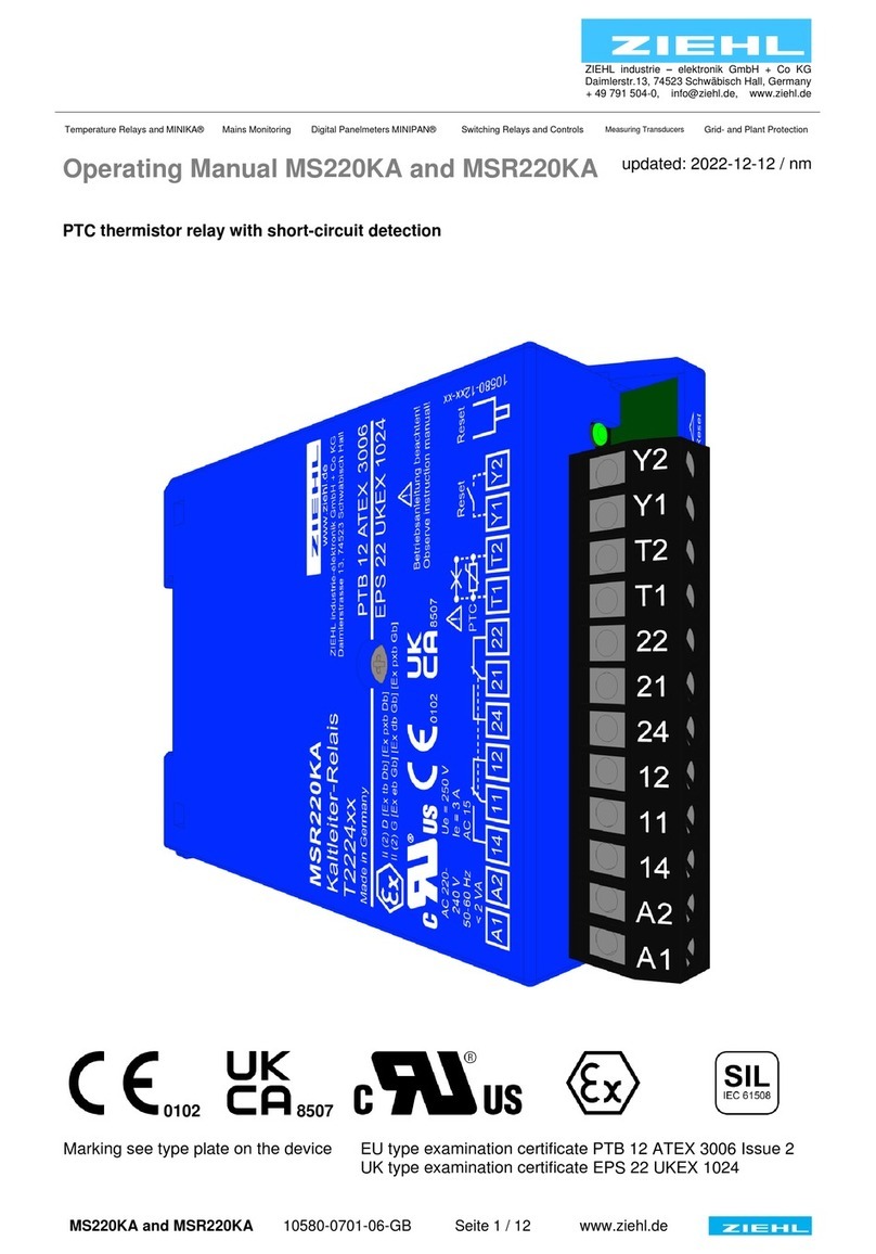 ZIEHL MS220KA operating manual