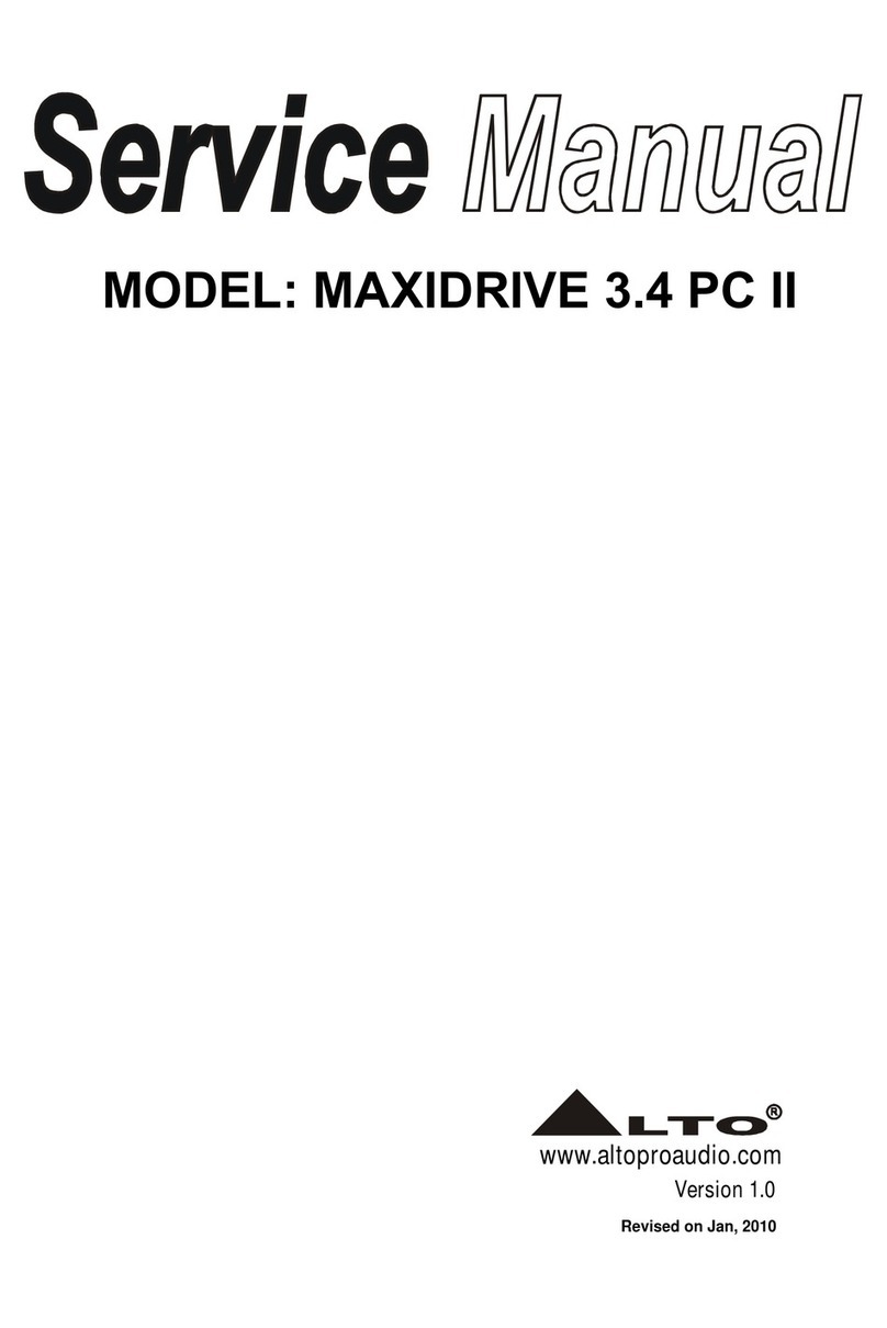 Alto MAXIDRIVE 3.4 PC II Service manual