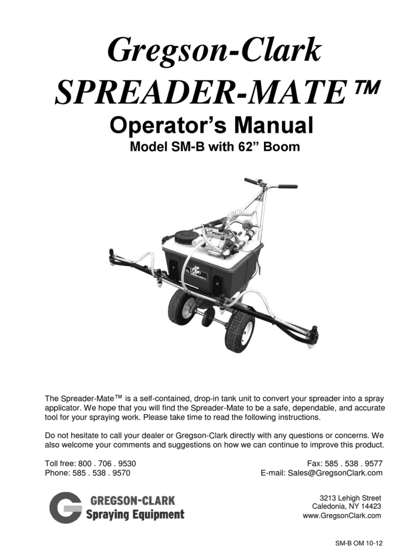 Gregson-Clark SPREADER-MATE SM-B Operator's manual