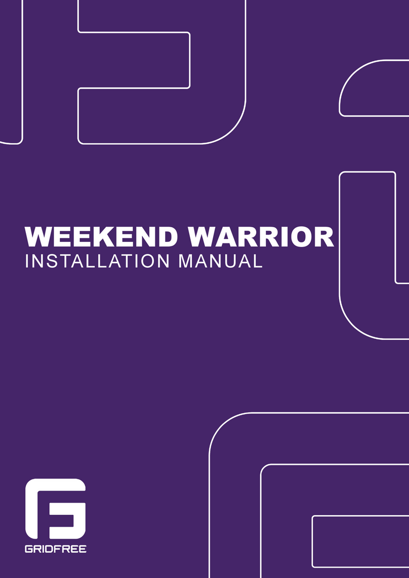 GRIDFREE Weekend Warrior installation manual
