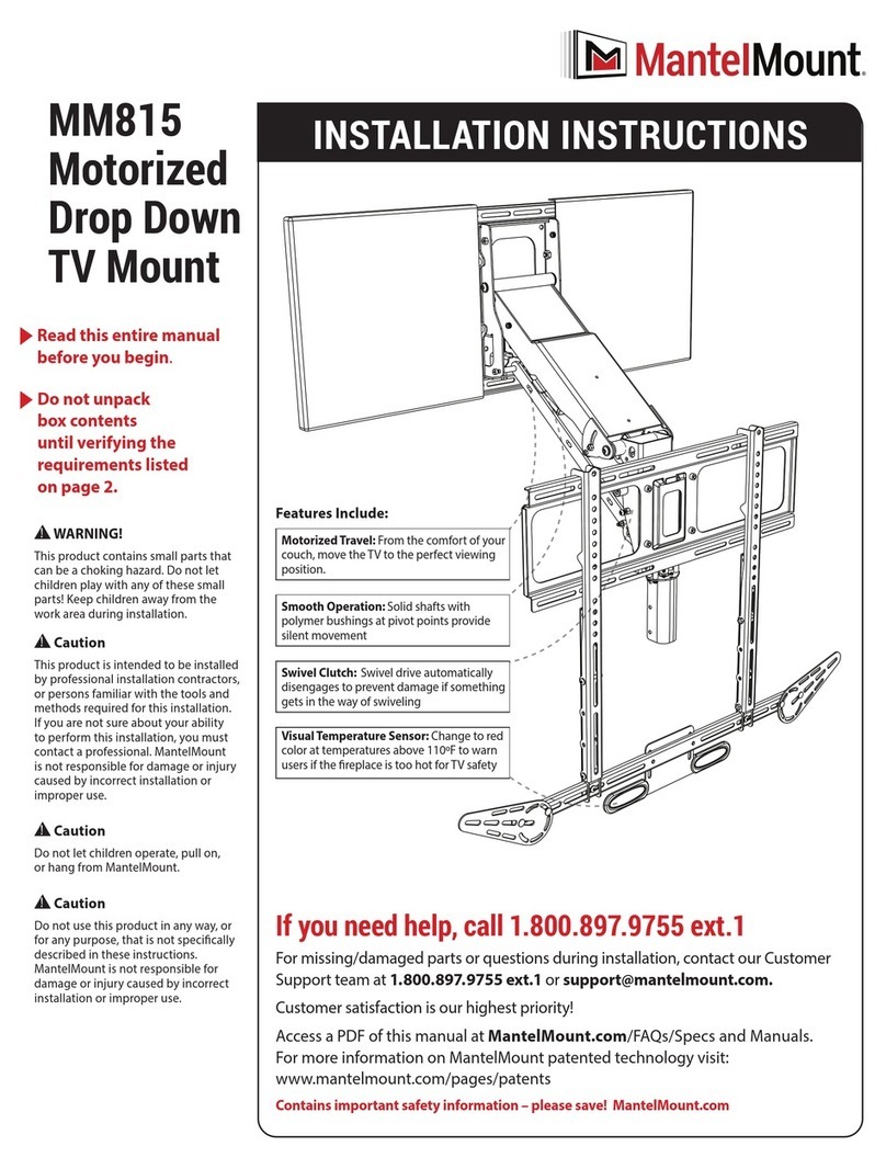 MantelMount MM815 installation instructions