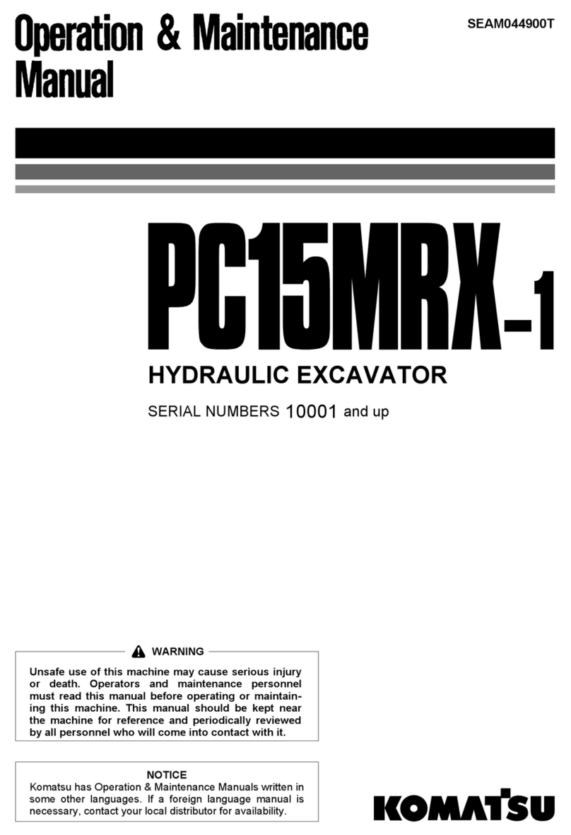 Komatsu PC15MRX-1 Operation and maintenance manual