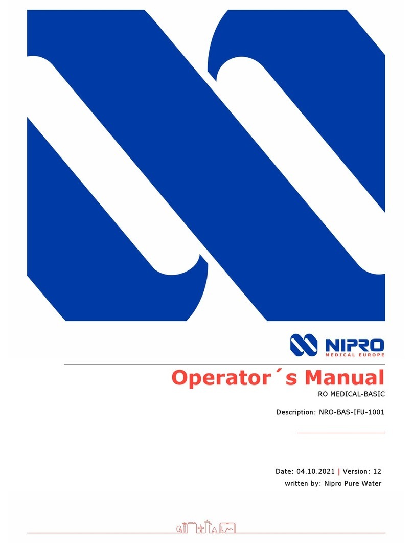 Nipro RO MEDICAL-BASIC Operator's manual