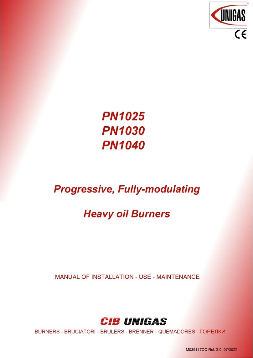 Unigas PN1025 Operating manual