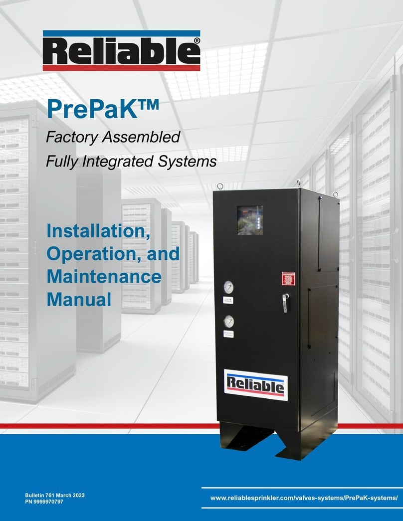 Reliable DDX PrePaK Installation, operation and maintenance manual