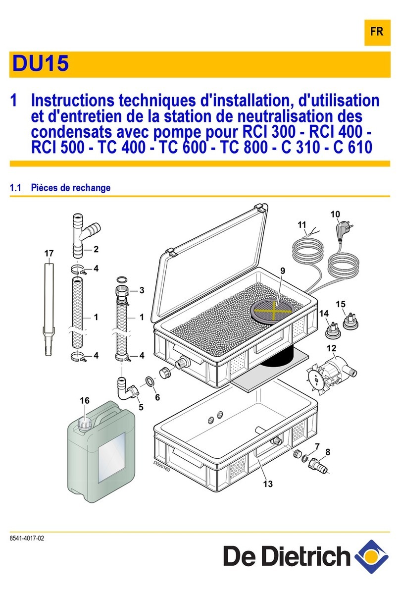 DeDietrich DU15 manual