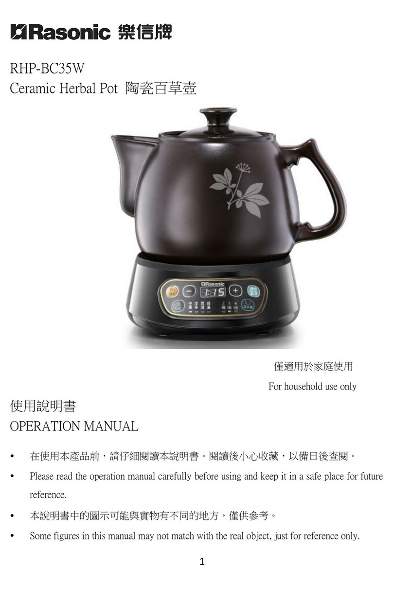 Rasonic RHP-BC35W User manual