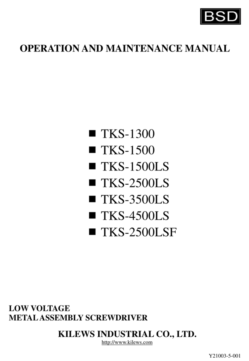 BSD TKS-1300 Operation and maintenance manual