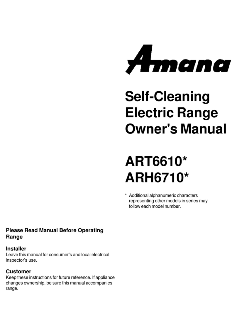 Amana ART6610 SERIES User manual