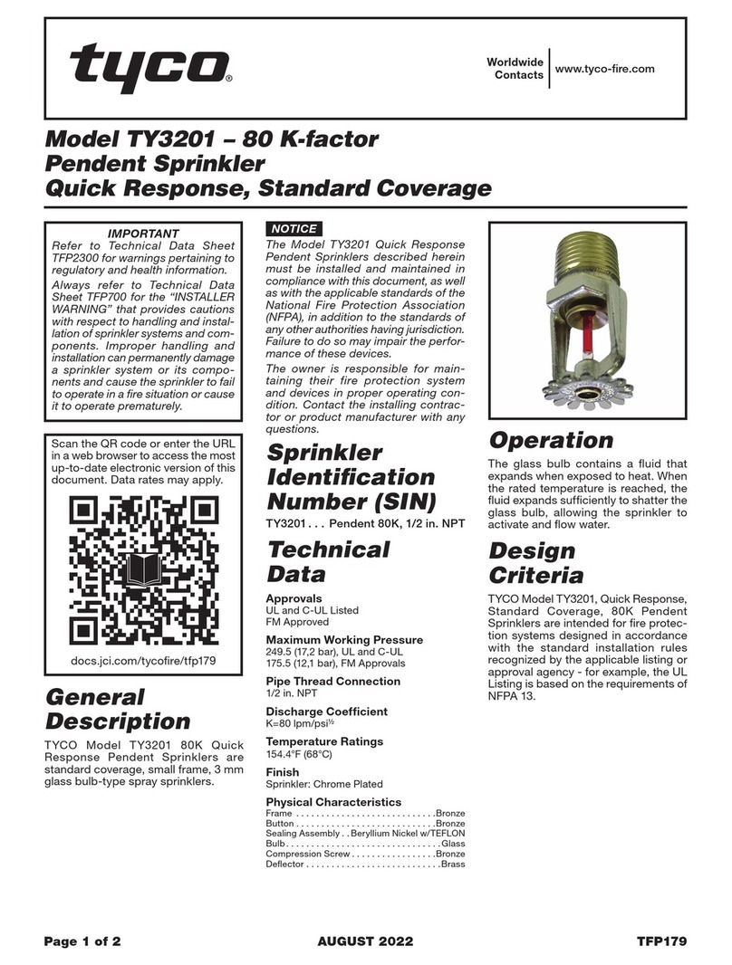 Johnson Controls Tyco TY3201 manual