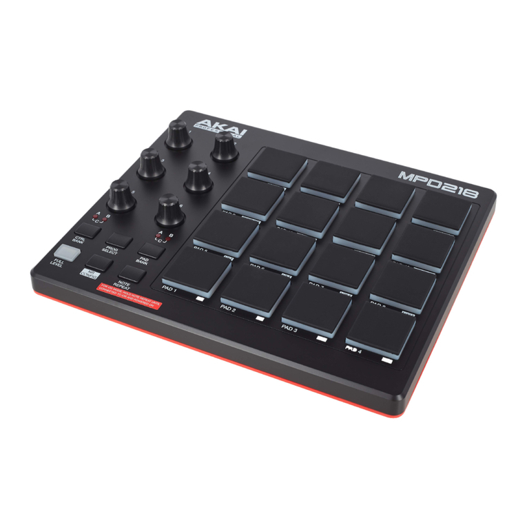 Akai MPD218 User manual