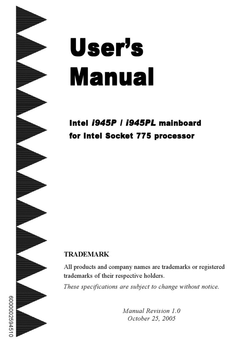 Intel i945P User manual