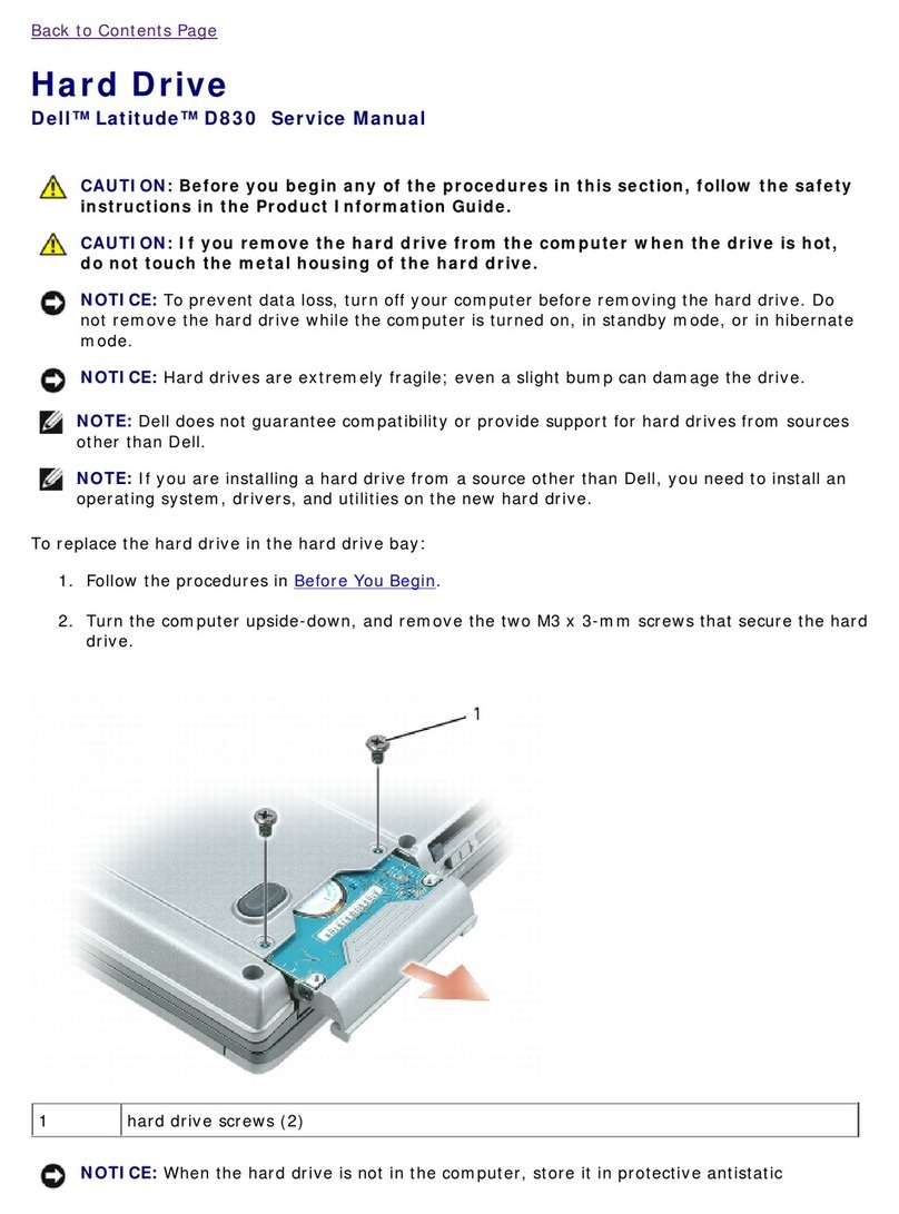 Dell Latitude D830 - Core 2 Duo Laptop Service manual