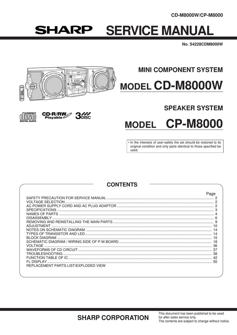Sharp CD-M8000W User manual Sharp CD-M8000W User manual