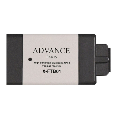 Advance Paris X-FTB01 quick start Advance Paris X-FTB01 quick start