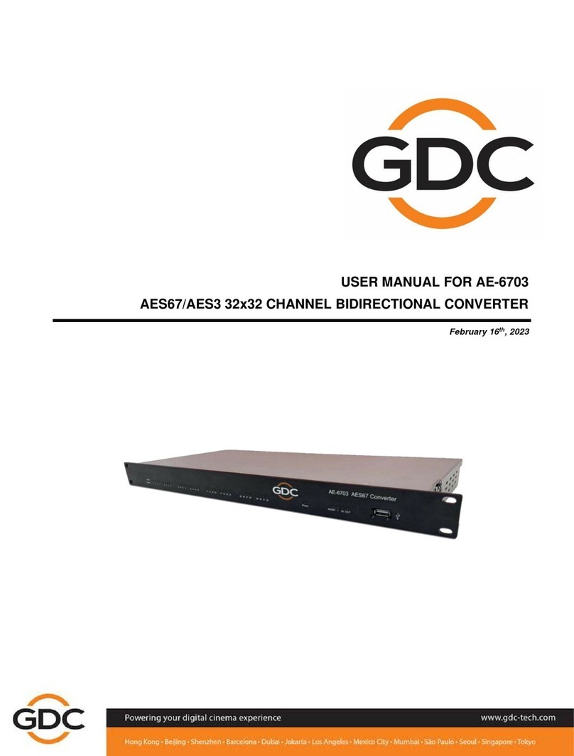 GDC AE-6703 user manual