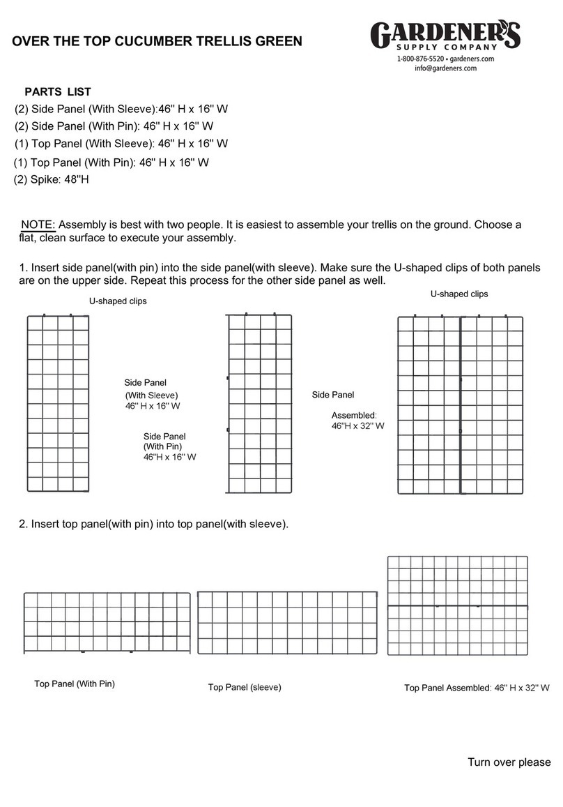 Gardeners 8613058 User manual Gardeners 8613058 User manual