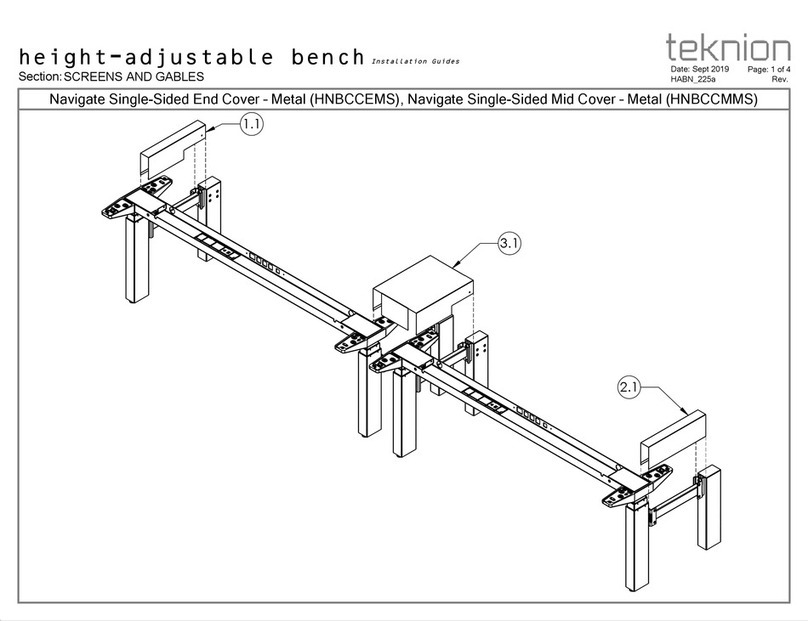 Teknion HNBCCEMS Operating and maintenance instructions