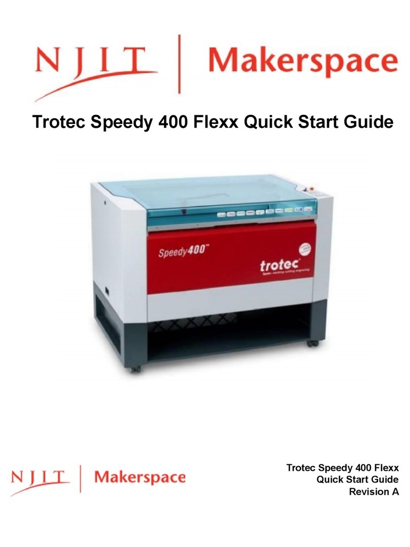 NJIT Makerspace Trotec Speedy 400 Flexx quick start guide