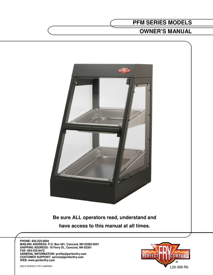 PERFECT FRY COMPANY PFM Series owner's manual