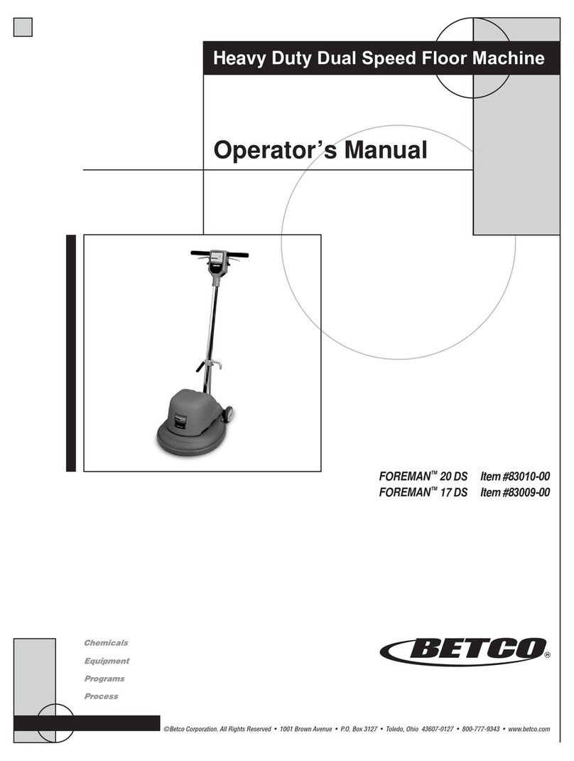 BETCO FOREMAN 20DS User manual