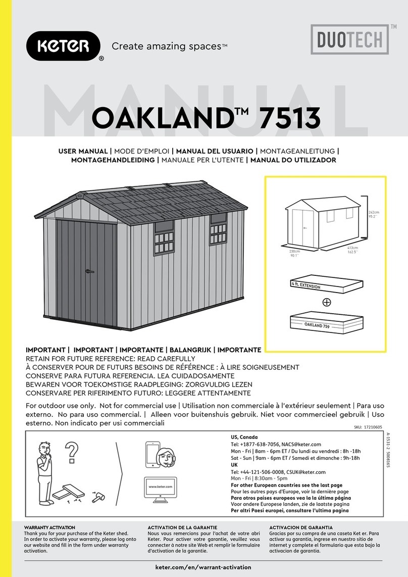 Keter DUOTECH OAKLAND 7513 User manual
