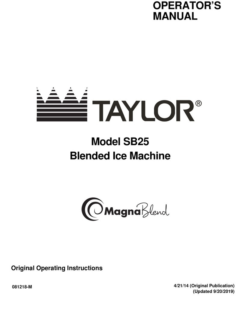 Taylor SB25 Operator's manual
