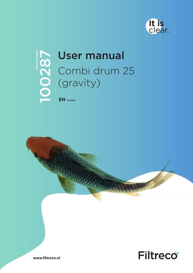 Filtreco Basic combi drum 25 user manual