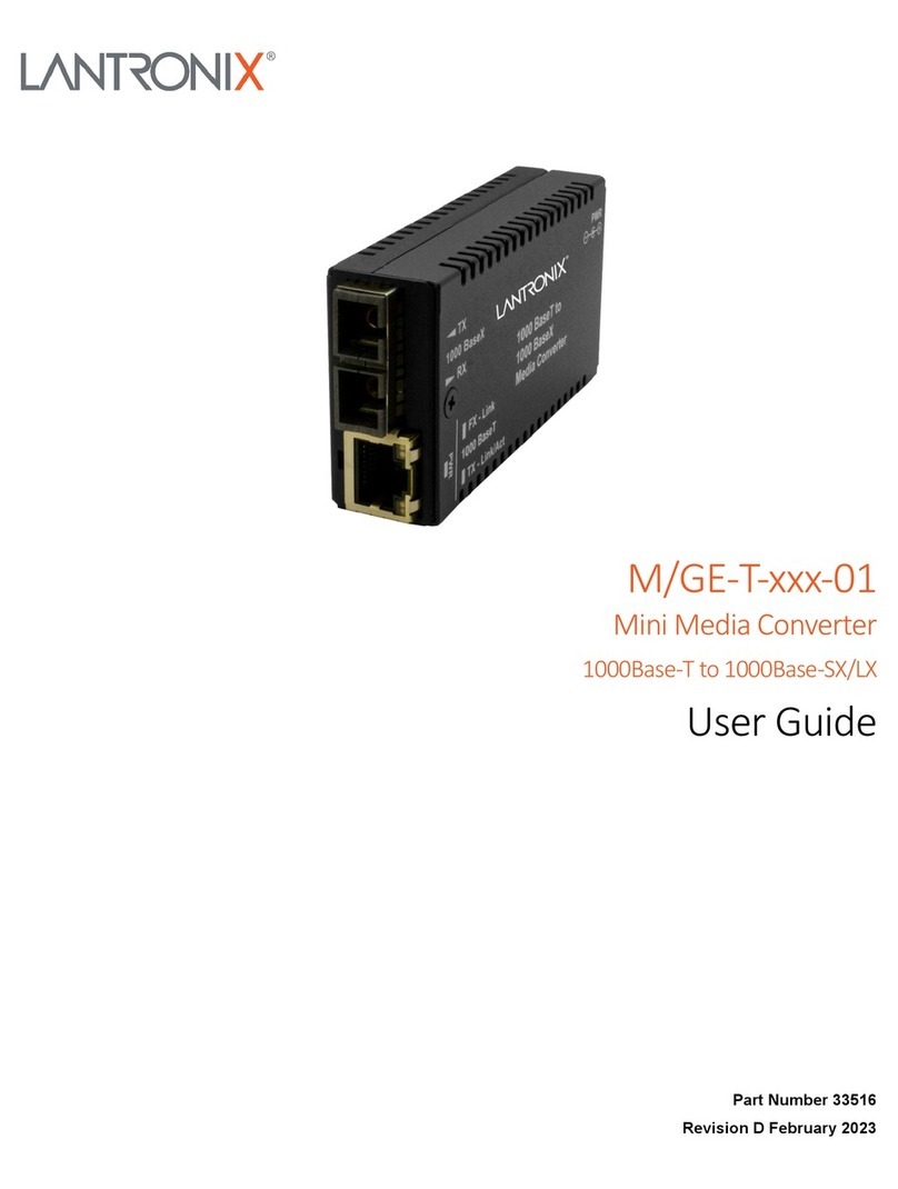 Lantronix M/GE-T 01 Series User manual Lantronix M/GE-T 01 Series User manual