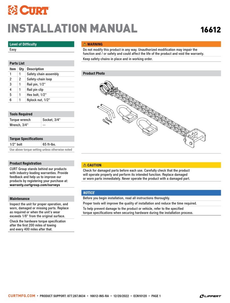 Lippert Curt 16612 User manual