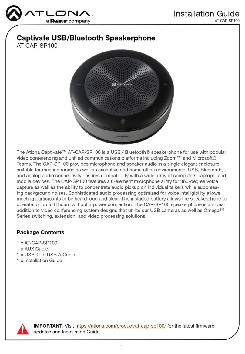 Panduit ATLONA AT-CAP-SP100 installation guide
