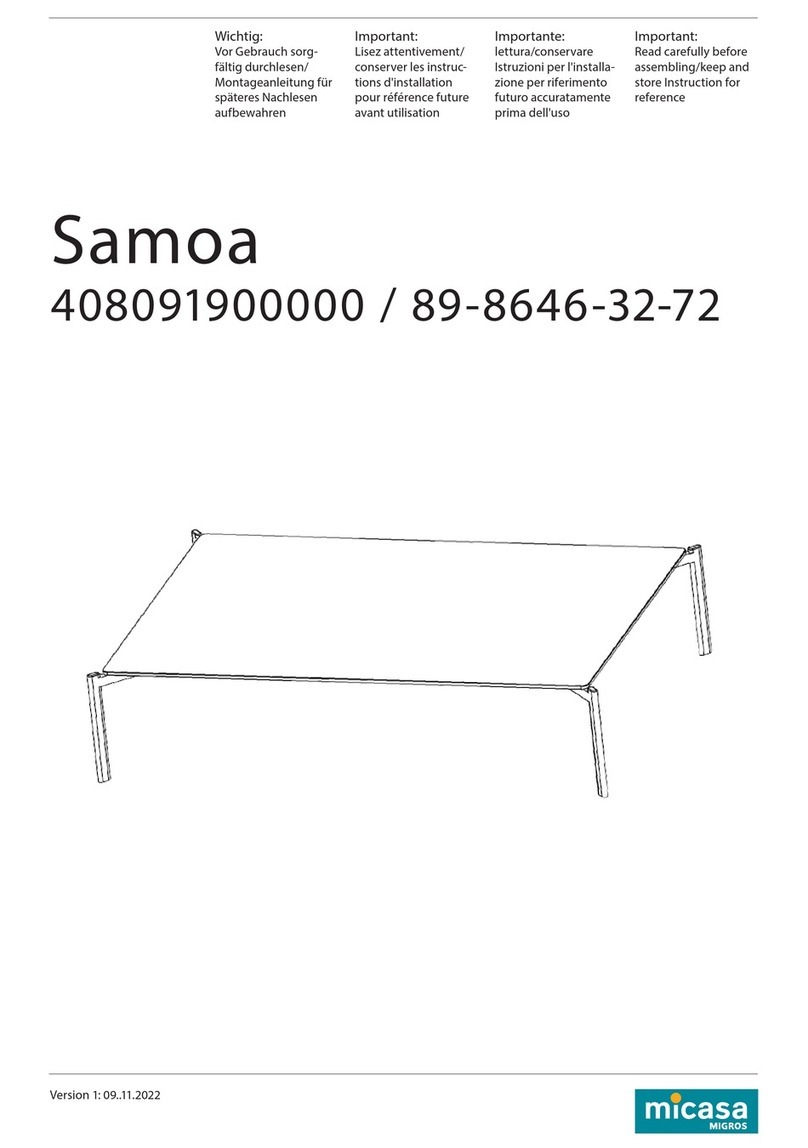 Micasa Samoa 408091900000 User manual