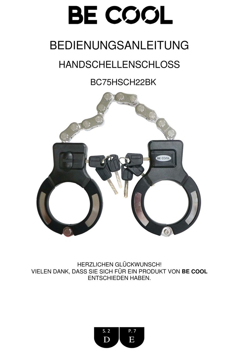 Be Cool BC75HSCH22BK User manual