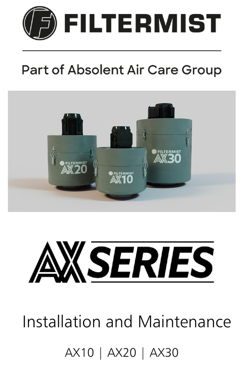 FILTERMIST AX Series Installation and Maintenance