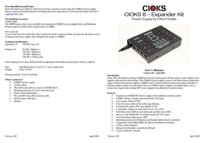 CIOKS 8 Expander User manual