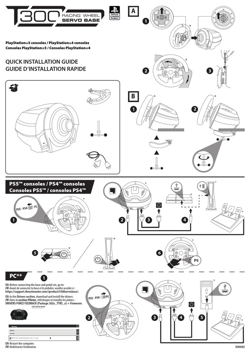 Thrustmaster T300 User manual