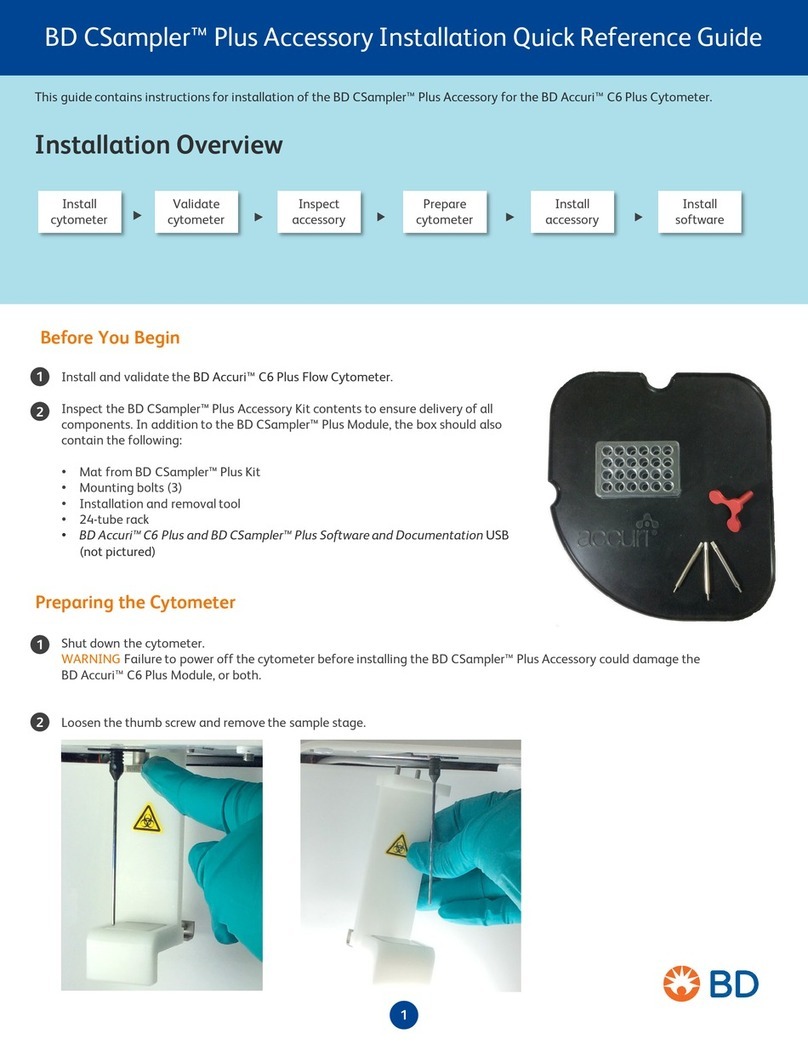 BD CSampler Plus installation quick reference guide
