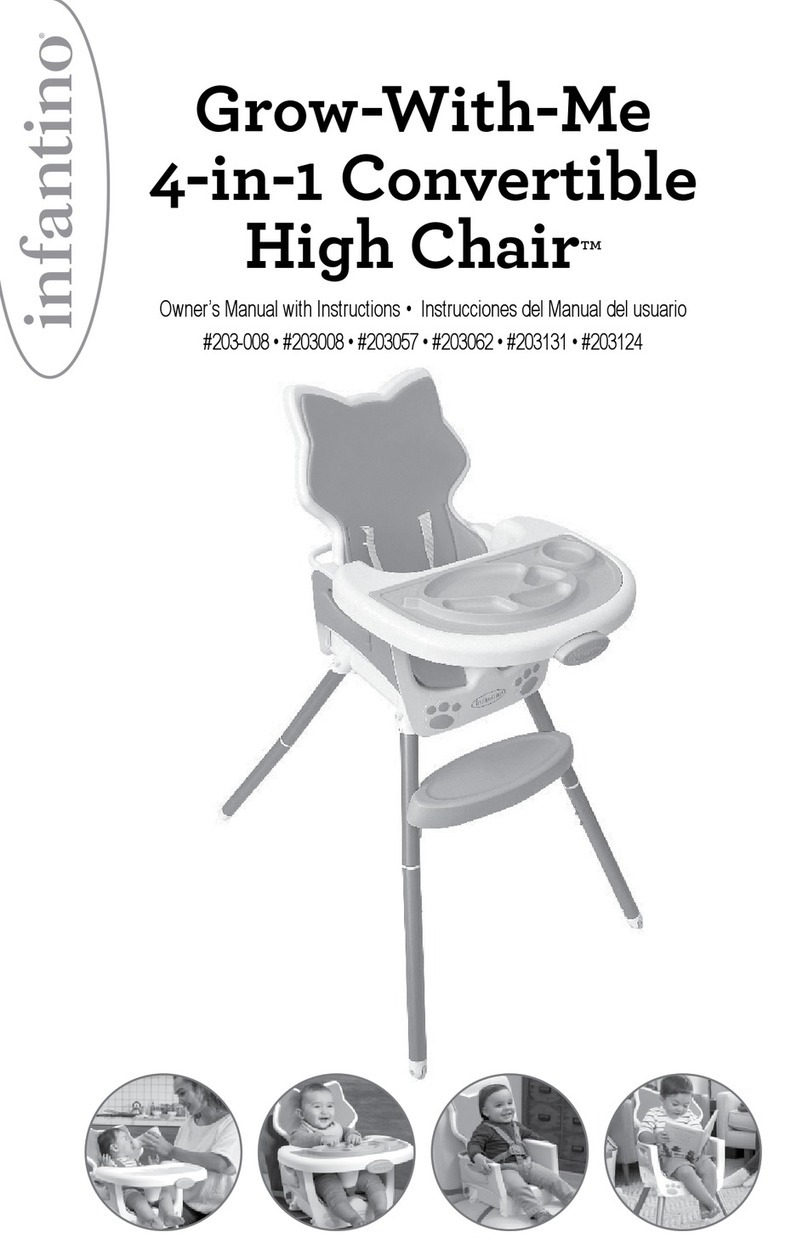 Infantino Grow-With-Me 4-in-1 Convertible High Chair owner's manual