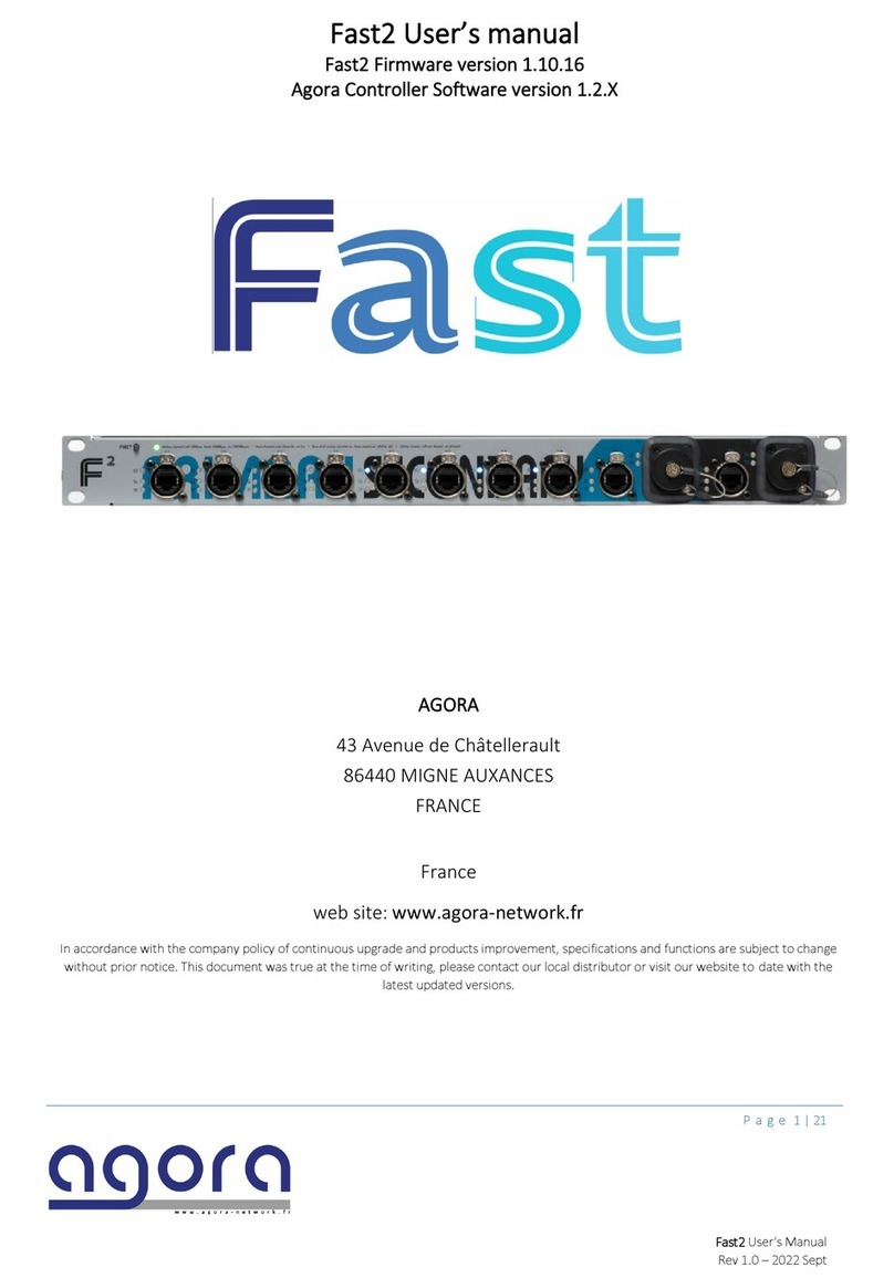 Agora Fast2 user manual