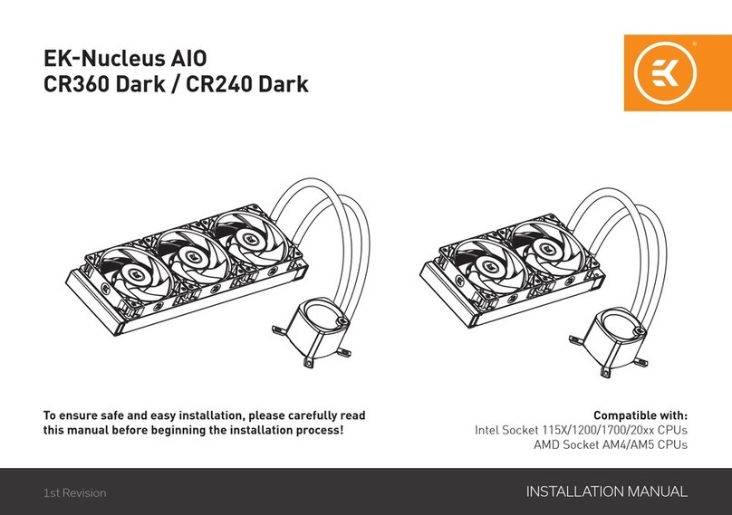 ekwb EK-Nucleus AIO CR360 Vision D-RGB instruction manual