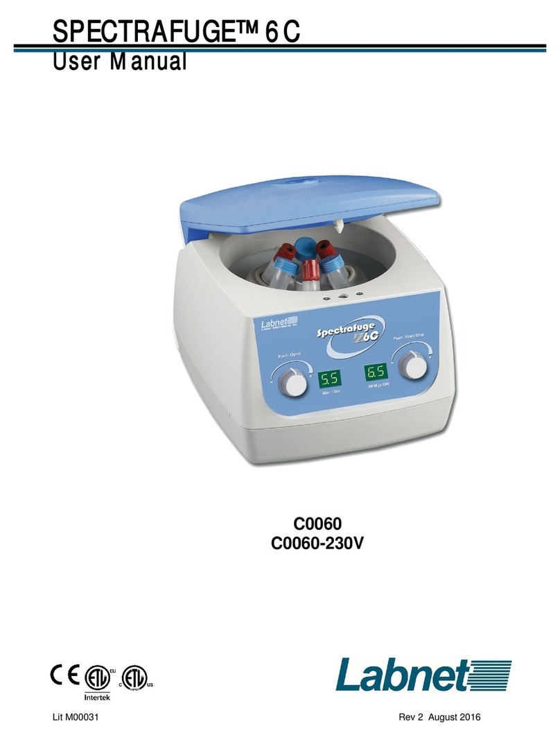 Labnet Spectrafuge 6C user manual