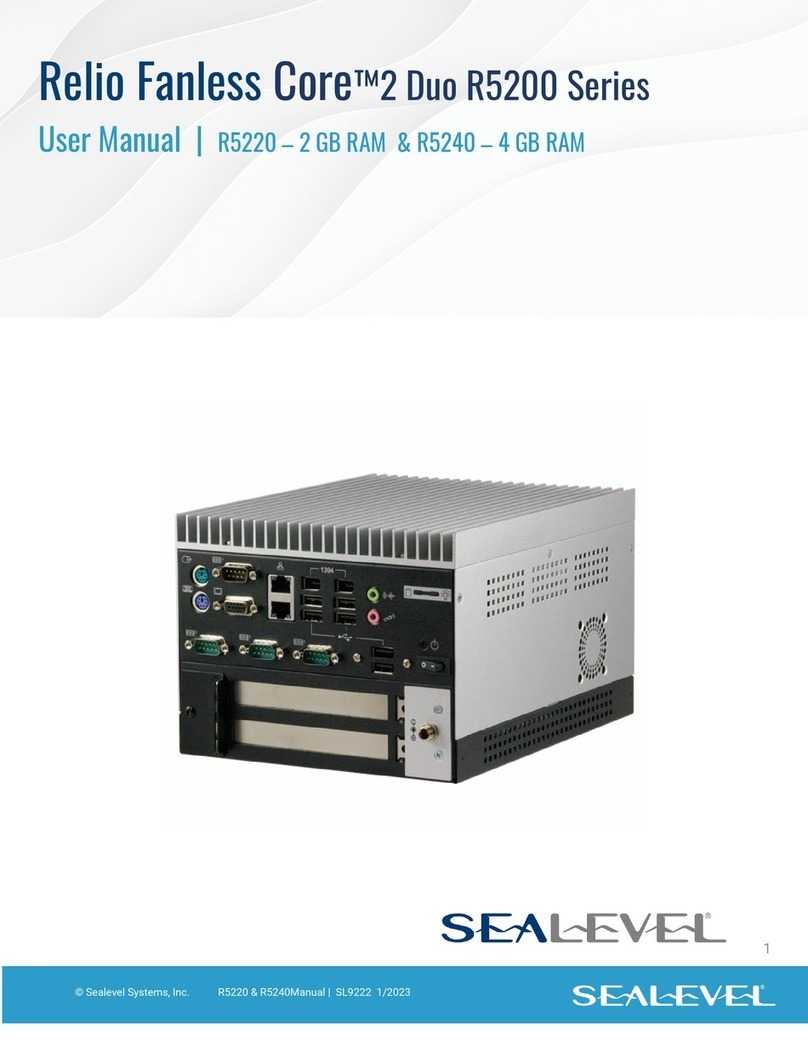 SeaLevel Relio Fanless Core 2 Duo R5200 Series User manual