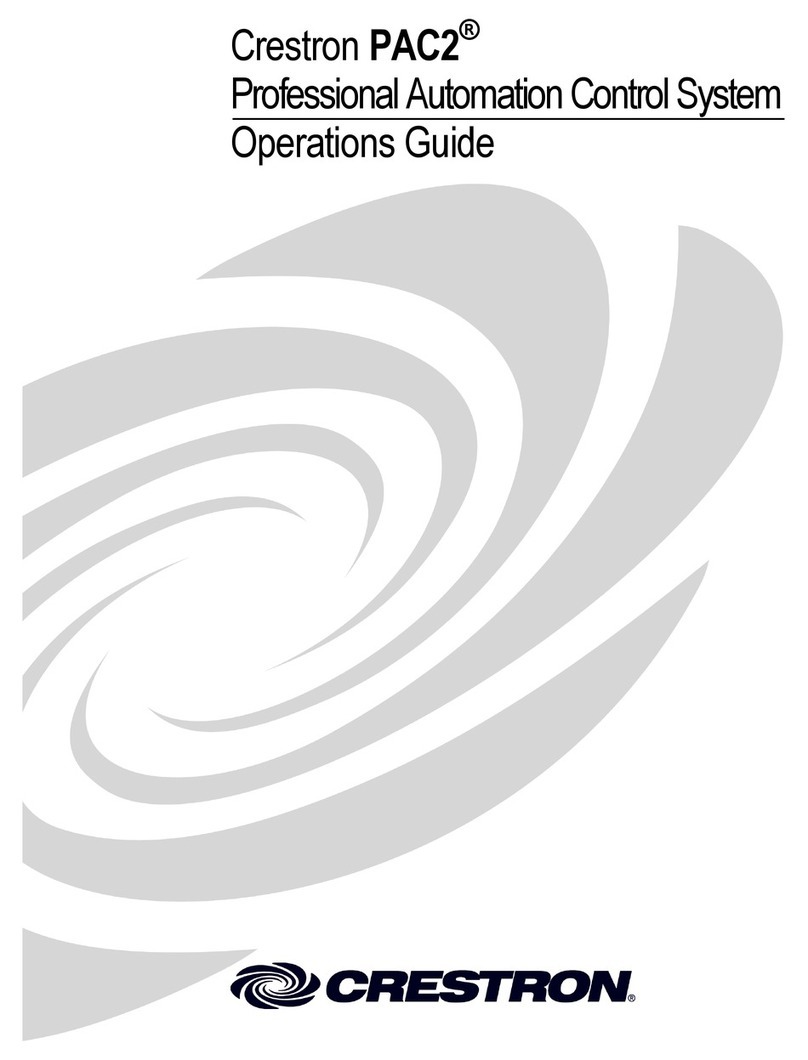 Crestron PAC2 Operation guide