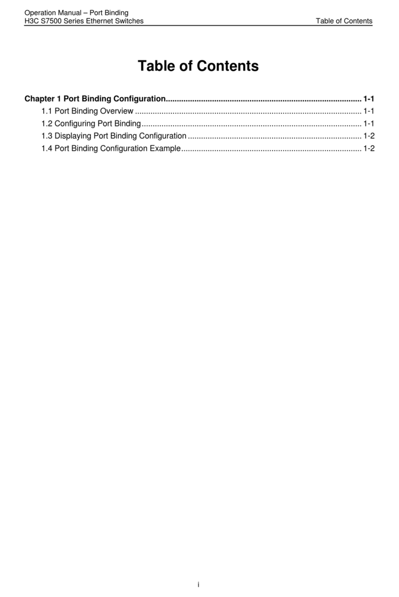 H3C S7500 Series Operation manual